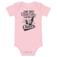 Cheers! Baby short sleeve one piece