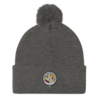STK Colorful Logo Pom-Pom Beanie