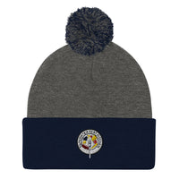 STK Colorful Logo Pom-Pom Beanie