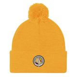 STK Colorful Logo Pom-Pom Beanie