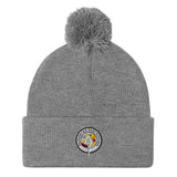 STK Colorful Logo Pom-Pom Beanie