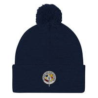 STK Colorful Logo Pom-Pom Beanie