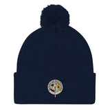 STK Colorful Logo Pom-Pom Beanie