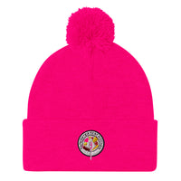 STK Colorful Logo Pom-Pom Beanie