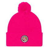 STK Colorful Logo Pom-Pom Beanie