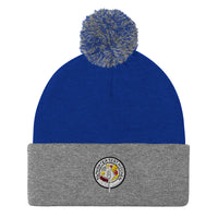 STK Colorful Logo Pom-Pom Beanie