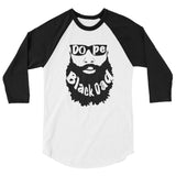 Dope Black Dad (Bald) 3/4 sleeve raglan shirt
