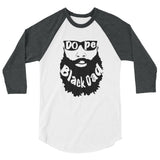 Dope Black Dad (Bald) 3/4 sleeve raglan shirt