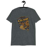 Black Father Word Cloud Short-Sleeve Unisex T-Shirt