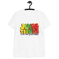 Juneteenth Free Ish Bubble Letter Short-Sleeve Unisex T-Shirt