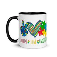Autism Awareness Mug with Color Inside