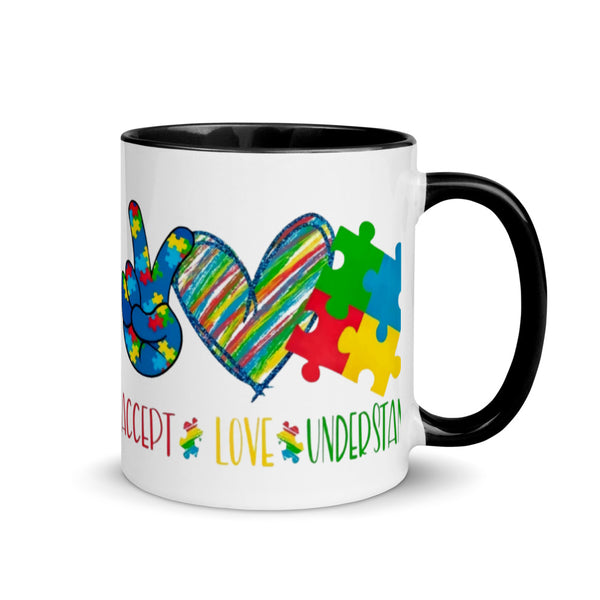 Autism Awareness Mug with Color Inside