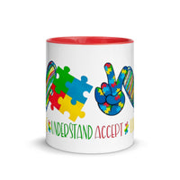Autism Awareness Mug with Color Inside