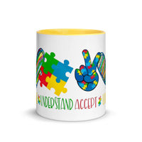 Autism Awareness Mug with Color Inside