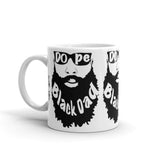 Dope Black Dad _ Bald White glossy mug