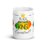 Black Father Essential White glossy mug