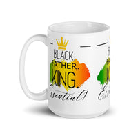 Black Father Essential White glossy mug