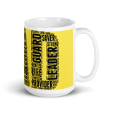 DAD Word CloudWhite glossy mug