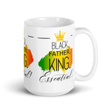 Black Father Essential White glossy mug